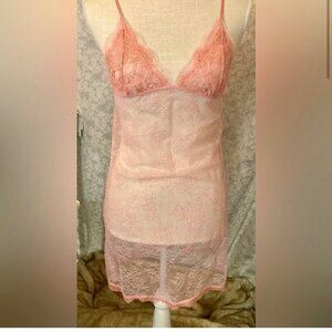 Victoria’s Secret Teddy Size Large Pink Lace Up Sexy